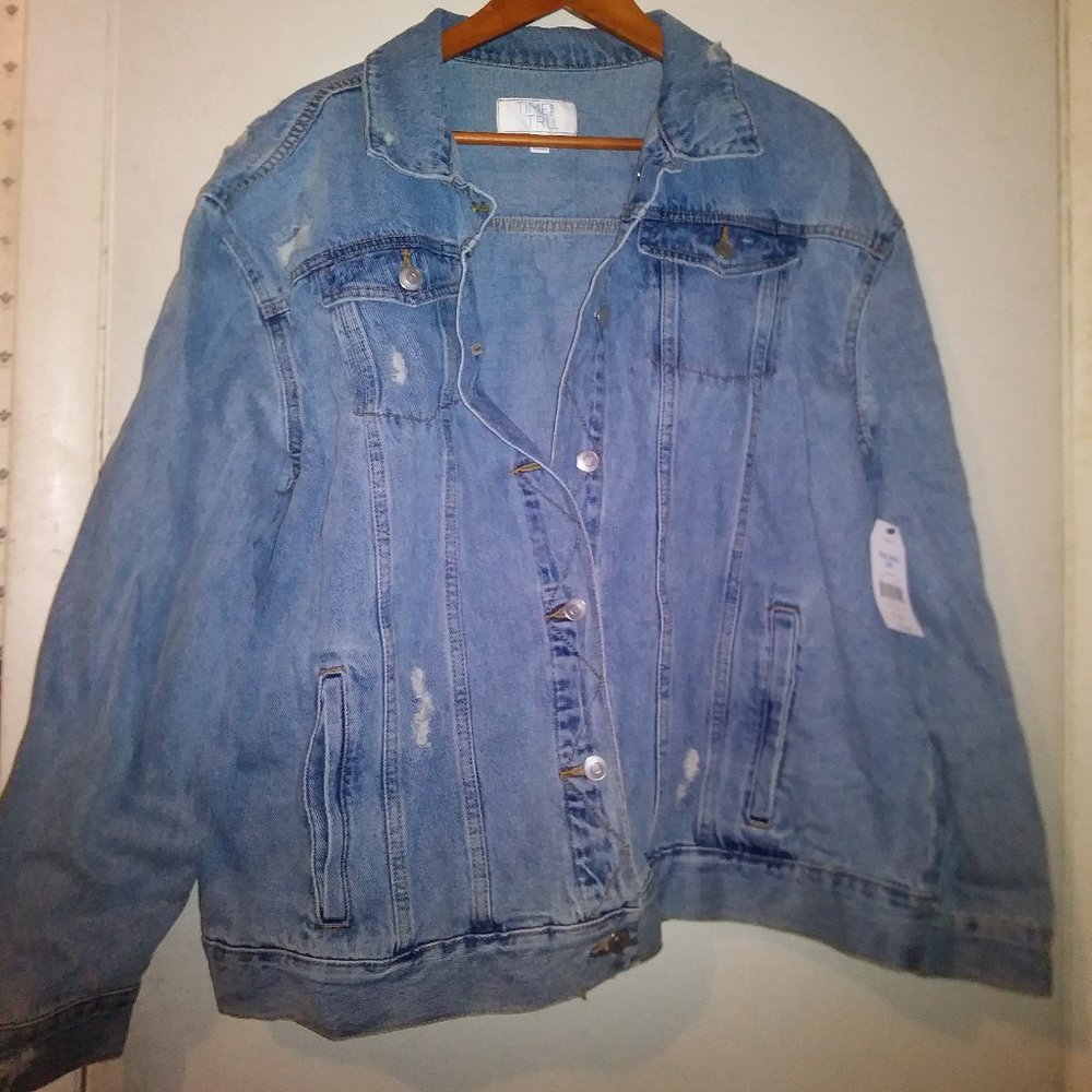 Oversize deconstructed denim jacket XXL 20